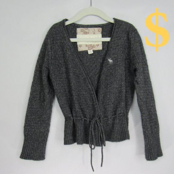 Abercrombie & Fitch Cardigan Sweater Girls Size S - Picture 1 of 6